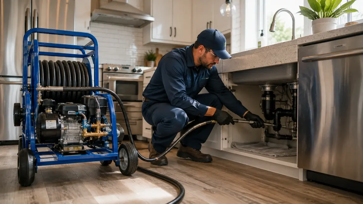 Kitchen Drain Hydro Jetting in Monterey Park
