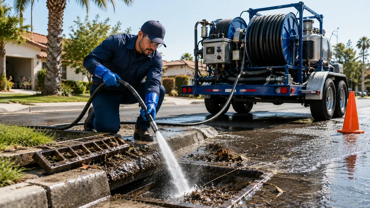 Storm Drain Hydro Jet Cleaning in Monterey Park